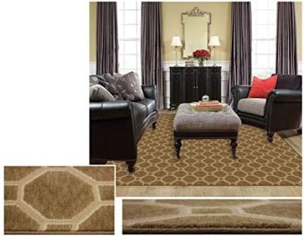 10'x16' - Sable, Milliken Carpet - Delicate Frame Pattern | Designers Dream Collection in Made-to-Order Custom Sized Area Rugs & Runners.