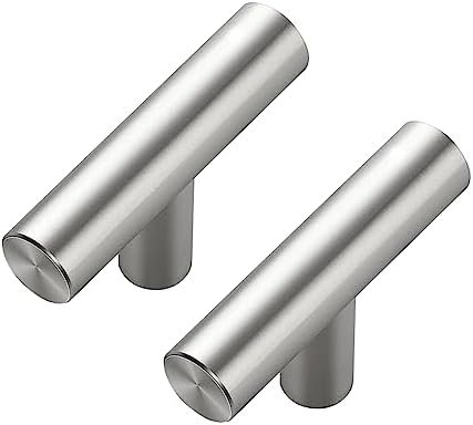 30-Pack 2in Brushed Nickel Cabinet Knobs - Silver Pulls for Kitchen Cabinets and Dressers