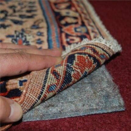 7'x10' No-Muv Non Slip Rug on Carpet Pad - Includes Rug and Pad Care Guide