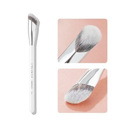 ALBEAUT Concealer Brush, Under Eye Makeup Small Angled Precision Face Blending Brush, Eye Liquid Cream Foundation Concealer for Dark Circles, Make up Nose Contour Applicator Vegan