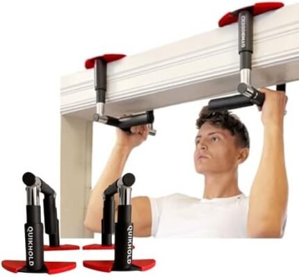 APB Blast QuikHold - Portable Doorframe Pull Up Bar for doorway for Home Workouts and Calisthenics Training; Perfect Hanging Bar for Doorways with Easy Pull-Up Operation