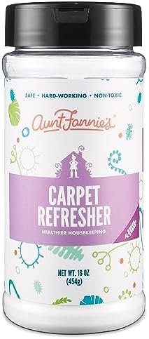 Aunt Fannie's Carpet Refresher, Odor Neutralizer & Deodorizer for Homes with Children, Pets, and other Odor Causes, Lavender Scent, 16 Ounce Powder (Pack of 1)