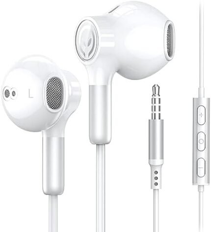 BENEWY ME910 Earphones, Wired Headphones with Microphone, in-Ear Noise Lsolating Earbuds and Volume Control, 3.5mm Jack Earphones for iPhone, iPod, iPad, MP3, Huawei, Samsung.