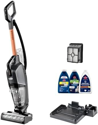 BISSELL® CrossWave® HydroSteam™  Wet Dry Vac, Multi-Purpose Vacuum, Wash, and Steam, Sanitize Formula Included, 35151, Multicolor, Upright