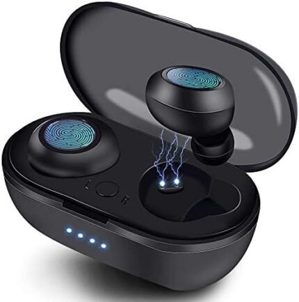 BRGS Waterproof Bluetooth 5.3 True Wireless Earbuds,30H Cyclic Playtime TWS Headphones with ，Charging Case and mic in-Ear Stereo Earphones ，Touch Control 1