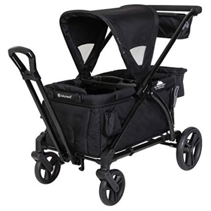 Baby Trend Expedition 2-in-1 Stroller Wagon PLUS, Ultra Black