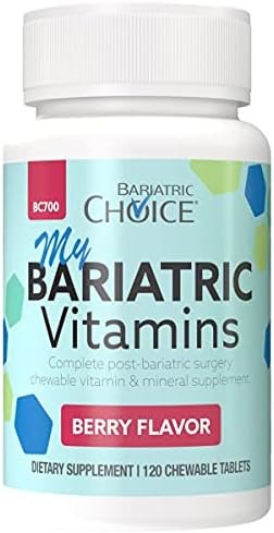 Bariatric Choice My Bariatric All-in-One Multivitamin Chewable with 300 mg of Calcium, Berry (120ct)