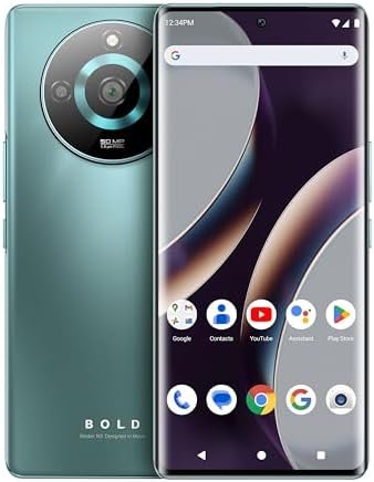 Bold N3 | 2023 | 5G | 3-Day Battery | Unlocked | 6.78” FHD+3D AMOLED Display | 256/8GB | Triple AI 50MP | NFC Capable | US Version | US Warranty | Sage Green