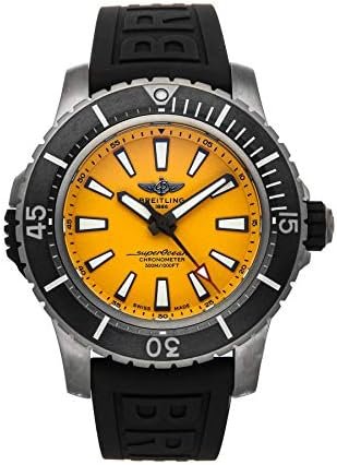 Breitling Superocean Titanium with Yellow Dial 48mm Mens Watch E17369241I1S1