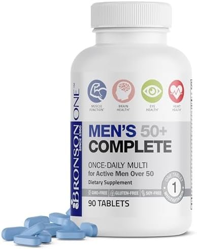 Bronson ONE Daily Mens 50+ Complete Multivitamin Multimineral, 90 Tablets