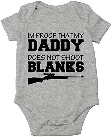 CBTwear I'm Proof That My Daddy Does Not Shot Blanks - Hunting Buddy - Cute Infant One-Piece Baby Bodysuit