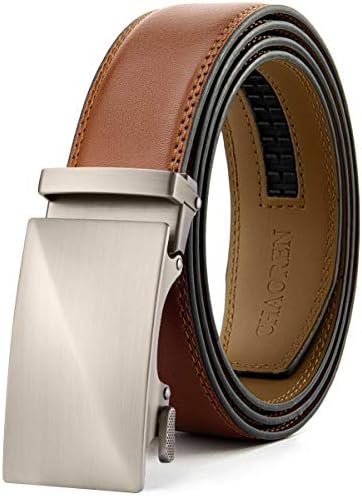 CHAOREN Leather Ratchet Belt Men - Customizable Fit, Effortless Style (35mm)