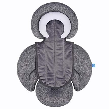 COOLBEBE New 2-in-1 Head & Body Supports for Baby Newborn Infants - Extra Soft Stroller Cushion Pads Car Seat Insert, Prefect for All Seasons