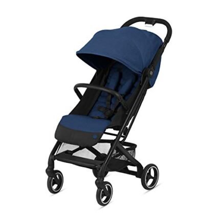 CYBEX Beezy Stroller, Lightweight Baby Stroller, Compact Fold, Compatible with All CYBEX Infant Seats, Stands for Storage, Easy to Carry, Multiple Recline Positions, Travel Stroller, Navy Blue