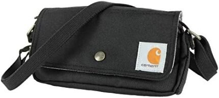 Carhartt Crossbody Horizontal Bag, Carries as a Crossbody or Waist Pack with Removable Strap, Black