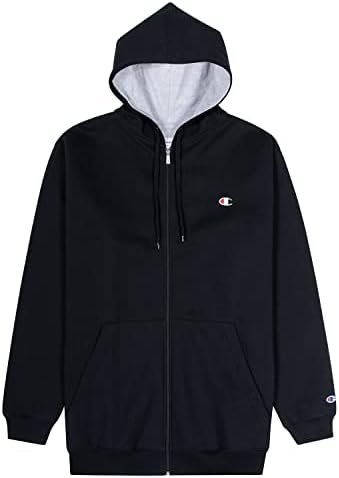 Champion Big and Tall Zip Hoodies for Men – Men’s Heavyweight Zip Hoodie Jacket