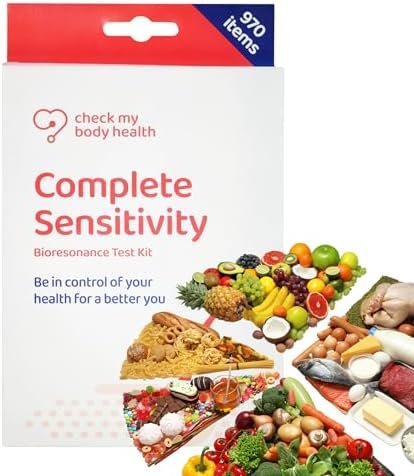 Check My Body Health | Complete Food Sensitivity Test | Check for 970 Different Intolerances | Easy to Use Home Hair Strand Testing Kit & Intolerance Screening for Adults | Results in 5 Days