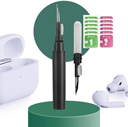 Cleaner Kit for AirPod Pro 1 2 3, AMEAMI Earbud Cleaning Pen Tool for iPhone Samsung Lego Huawei MI Wireless Headphone (Black)