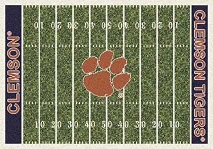 Clemson Tigers 5 4" x 7 8" NCAA Home Field Area Rug