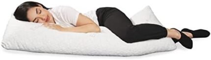 EnerPlex Body Pillow for Adults - Adjustable 54 x 20 Inch Long Pillow Shredded Memory Foam Pillows w/Plush Viscose of Bamboo Cover for Adults & Kids - Pregnancy Pillow for Sleeping