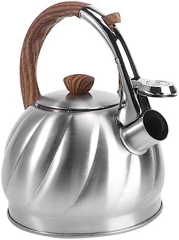 FUOYLOO 1pc Buzzing Kettle Smart Kettle Chinese Teapot Stainless Steel Pitcher Stove Top Tea Kettle Camping Cooking Stove Outdoor Stove Kitchen Gadget Practical Teapot Whistle Pot Heating