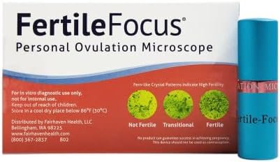 Fairhaven Health Fertile Focus Ovulation Test Kit - Women's Fertility Tracker and Predictor - 3 Days in Advance - Ovulation Kit - Accurate, Reusable Home Saliva Test - Results in Five Minutes