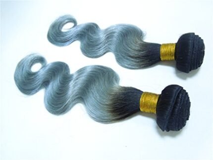 HairPR Hair 100% Brazilian Human Virgin Hair extension 3 Bundles 10"-28" Body Wave 1b Silver Color