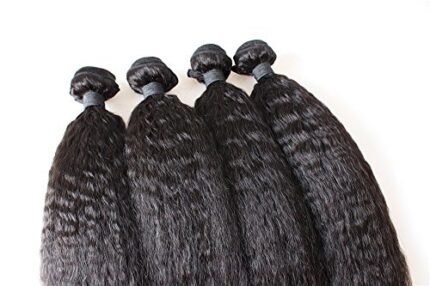 HairPR Hair 100% Malaysian Human Virgin Hair extension 3 Bundles 10"-28" Kinky Straight Natural Color Can be dyed 8"8"8"