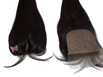 HairPR Hair 4"x4" Silk Base Closure 100% Brazilian Human Virgin Hair extension Natural Color