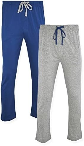 Hanes mens Solid Knit Sleep Pant With Pockets and Drawstring