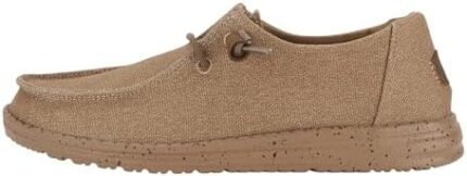 Hey Dude Women's Wendy Canvas Mono | Women's Shoes | Women's Slip-on Loafers | Comfortable & Light-Weight