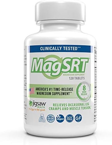 Jigsaw Health MAG SRT Magnesium Supplement (Mag SRT, 120 Count (Pack of 1))