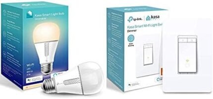 Kasa Smart Light Bulb & Smart Dimmer Switch by TP-Link, Single Pole, Needs Neutral Wire,WiFi Light Switch for LED Lights, Compatible with Alexa and Google Assistant,UL Certified, 1-Pack(HS220)