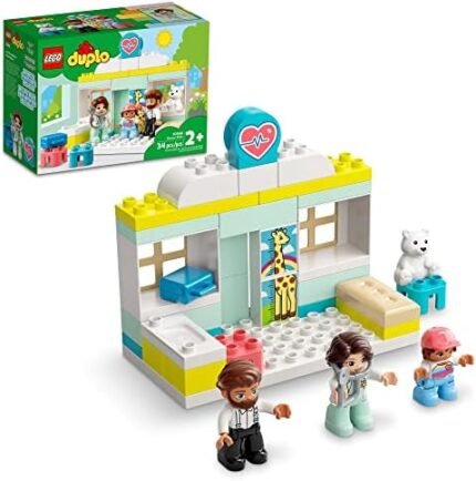 LEGO DUPLO Doctor Visit 10968 - Large Bricks Building Set, Educational Early Learning Toy, Includes Doctor, Father, and Child Figures, Great Development Gift for Toddlers, Girls, and Boys 2+ Years Old