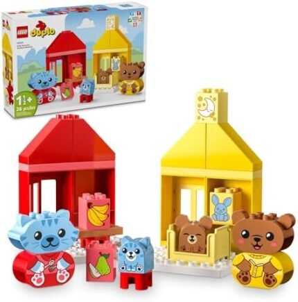 LEGO DUPLO My First Daily Routines: Eating & Bedtime Toy for Social and Emotional Roleplay, Animal Toys, Gift for Preschool Kids Ages 18 Months and Up, Helps Toddlers Explore Feelings, 10414