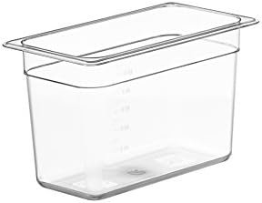 LIPAVI Sous Vide Container Model C5 – 1.75 Gallon, 12.7 X 7 Inch, Height 8 Inch. Strong, Clear Polycarbonate. NOT INCLUDED: Matching L5 rack and lids for virtually any Sous Vide machine.