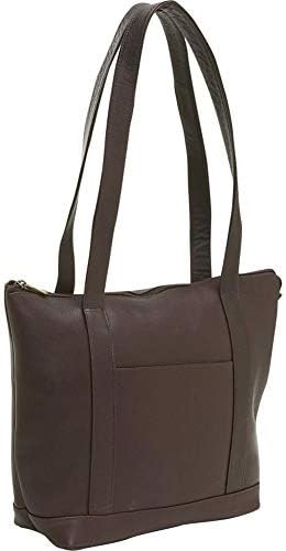 Le Donne Leather Double Strap Small Pocket Tote – Premium Full-Grain Colombian Vaquetta Cowhide Leather Tote Bag