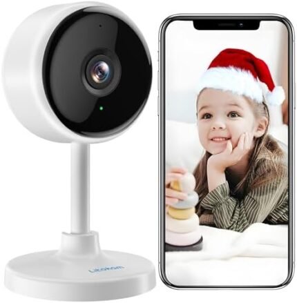 Litokam Indoor Camera, Cameras for Home Security with Night Vision, Pet Camera with Phone App, 2K Indoor Security Camera, Motion Detection, 2-Way Audio, WiFi Camera Home Camera Compatible with Alexa