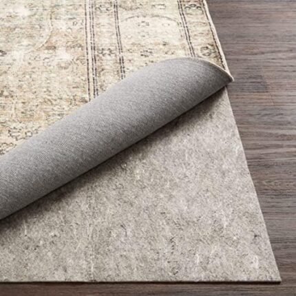 Loloi Loloi-Grip Rug Pad, FPAD2 Grey, 8'-0" x 10'-0", .13" Thick, Gray, 1/4 inch, Reversible, Soft, Cushion, Low Profile, Hardwood, Carpet, Tile, Vinyl, Linoleum, Multi Surface, Trim to fit, Rug Pad