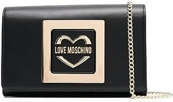 Love Moschino Women's JC4325PP0GKV0 Shoulder Bag, Black, 14X22X6, Black, Black