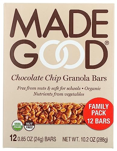 MADEGOOD Organic Chocolate Chip Family Pack Granola Bars, 85 OZ