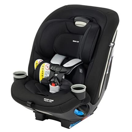 Maxi-Cosi Magellan LiftFit All-in-One Convertible Car Seat, 5-in-1 Seating System for Children from Birth to 10 Years (5-100 lbs), Essential Black