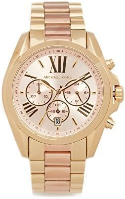 Michael Kors Bradshaw Women's Watch, Stainless Steel Chronograph Watch for Women with Steel or Leather Band