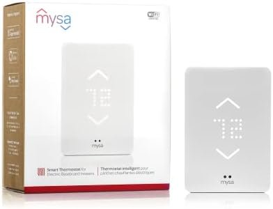 Mysa Smart Thermostat for Electric Baseboard and in-Wall Heaters V2 | Connects with Smart Devices, Control Remotely, Pairs with WiFi or NFC, Easy Connection & Setup, Energy Saving