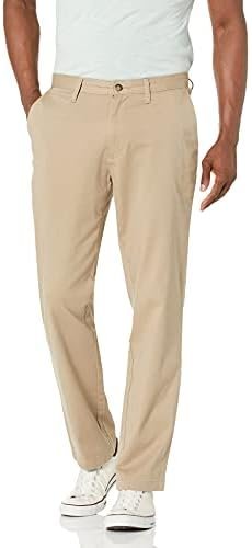 Nautica Men's Classic Fit Flat Front Stretch Solid Chino Deck Pant