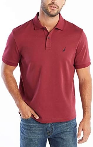 Nautica Men's Classic Fit Short Sleeve Solid Soft Cotton Polo Shirt