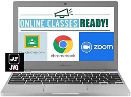 Newest Samsung Chromebook 4 11.6” Laptop Computer for Business Student, Intel Celeron N4020(Up to 2.8GHz), 4GB RAM, 32GB eMMC, Webcam, WiFi, Bluetooth, USB Type-C , Chrome OS, Silver+JVQ MP