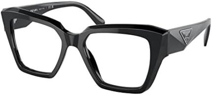 Prada PR 09ZV Women's Prescription Glasses BLACK 51/17/140, black (black 19-3911tcx), 51/17/140