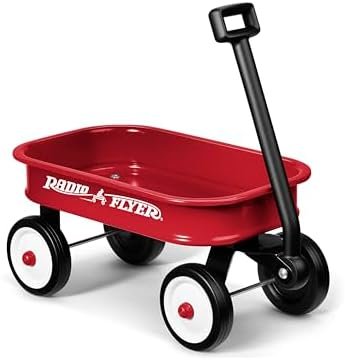 Radio Flyer Kids 12.5 Inch Little Red Toy Wagon, Small Toy Decor Wagon