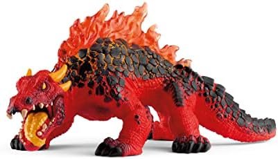 Schleich Eldrador Magma Lizard - Realistic Mythical Fantasy Monster Action Figure Toy - Highly Detailed Ferocious Lava Monster Lizard Beast Toy for Boys and Girls, Gift for Kids Age 7+